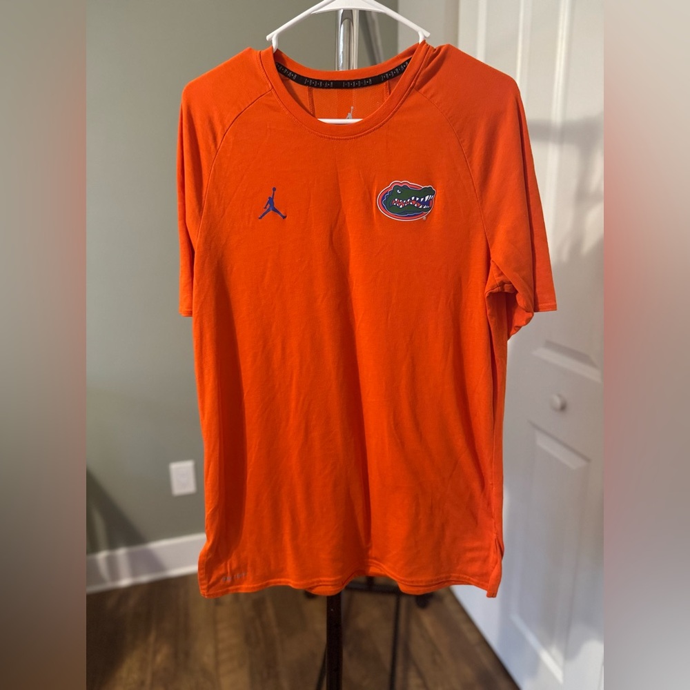 Jordan Orange T-Shirt with Florida Gator Emblem